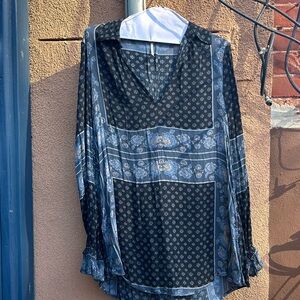 Free people printed blouse